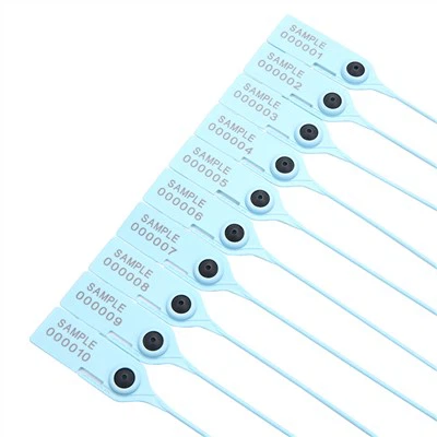 Logo seriya raqami bir marta ishlatiladigan plastik muhr